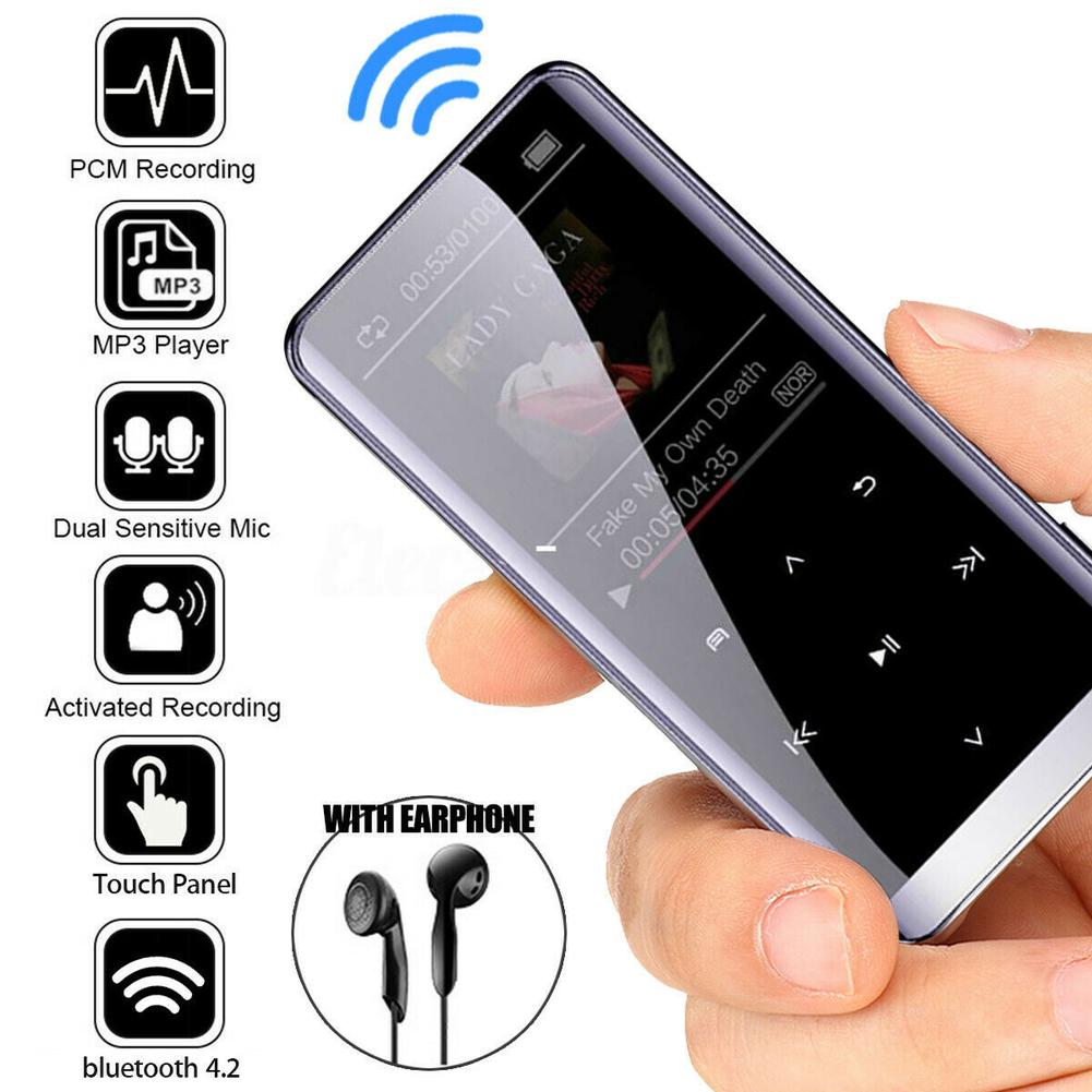 Bluetooth Mp3-плеер Hi-Fi Спортивные музыкальные колонки Mp4 Media FM-радио рекордер Поддержка Amv/avi Воспроизведение видео Разрешение 128*160