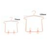 5pcs Doll Decorations Doll Dress Mini Doll Hangers Dollhouse Furniture Metal Clothes Hangers