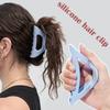 Новые силиконовые мягкие зажимы-коготки для женщин Треугольные противоударные зажимы для волос на затылок Аксессуары для волос Безопасный дизайн Для повседневного ношения
