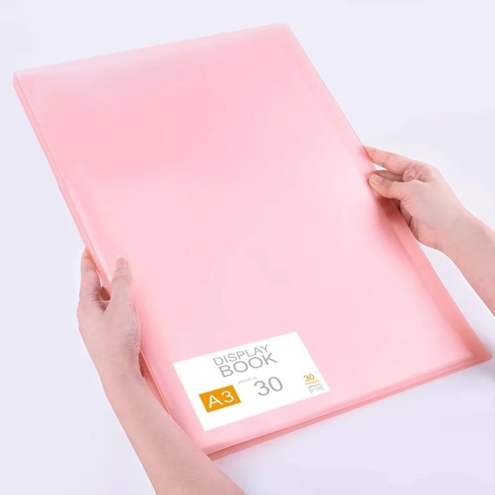 Transparent Diamond Painting Album Book Cover A3/8K Storage File Folder  Large Folder Stationer
