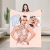 Alysa Liu Warm Blanket For Living Room  Trend Throw Blanket Winter Travel Office Flannel Bedspread