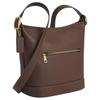 COACH Jude 22 Logo Leather Shoulder Bag Small Women's Brown