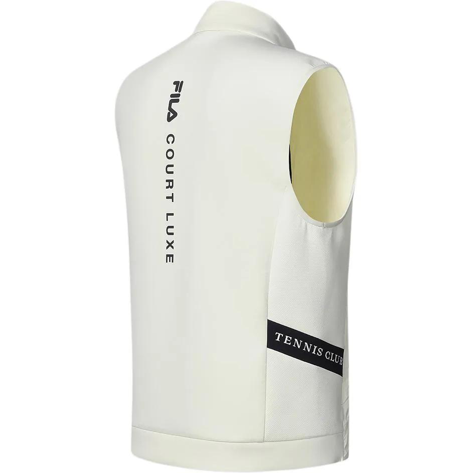 FILA Down Vests Men's Ivory Stand Collar Moderate Other (Unisex) Down Vests A11M413903F IV