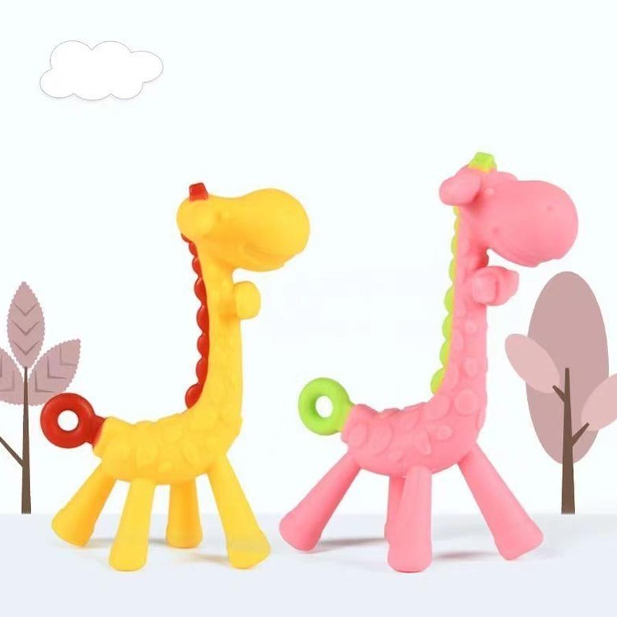 Аксессуары для фотосъемки Детский прорезыватель для зубов «Жираф» Создан для прорезывания зубов у детей Успокаивает зудящие молочные зубы Подарок на день рождения Удобство