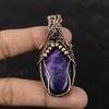 Purpurite Gemstone Pendant Copper Wire Wrapped Jewelry Handmade Pendant Copper Pendant Purpurite Jewelry Wire Wrap Pendant Anniversary Gifts
