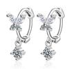 Luxury Female Butterfly Earrings Fashion 925 Sterling Silver Jewelry Stud Earrings For Women Kids Eh837