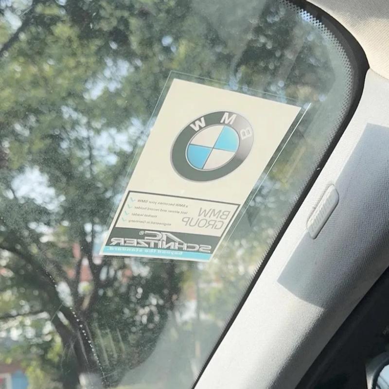 AAAXD1 Car Windshield Anti-static Stickers Car Logo Anti-static Sticker Car Styling For BMW 3 5 Series X1 X3 X4 X5 G20 G32 F48 G01 G02