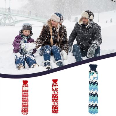 Теплая грелка с плюшевой мягкой крышкой, грелка для рук премиум-класса, естественное тепло, 1 л