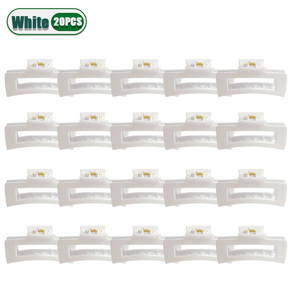 1-20PCS Soft Silicone Shark Hair Clip Strong Non-Slip Grip Unisex Black Hair Claw for Daily Gym Formal Wear Damage-Free Removal