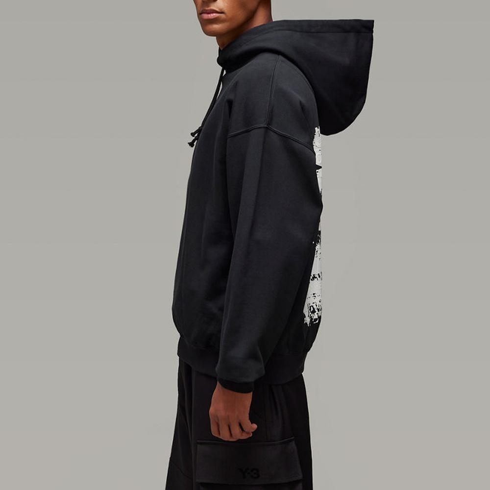 adidas Y-3 Graphic Hoodie Asia Sizing 'Black' Men's JN4882