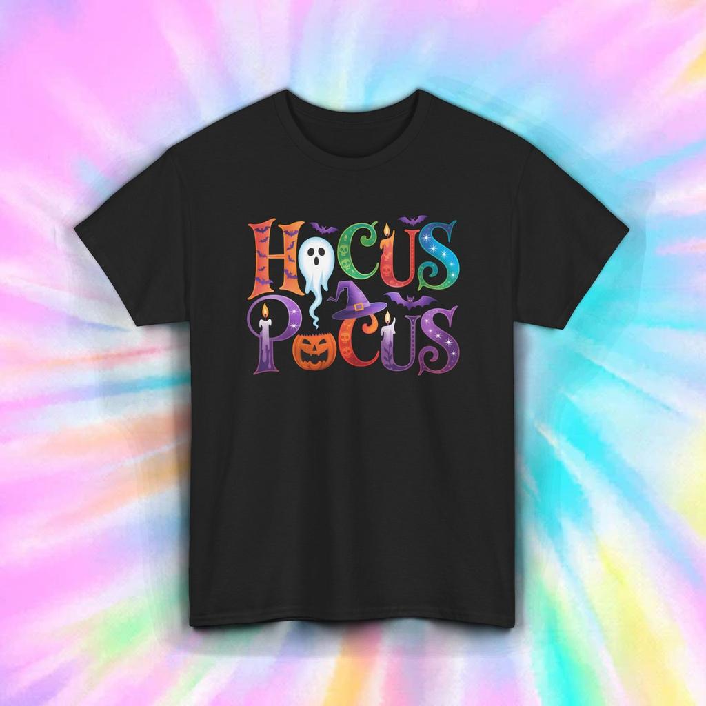 Hocus Pocus Halloween Shirt | Cute Ghost Witch Pumpkin Fall Graphic Tee S–5XL