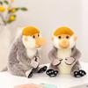 Creative Long Nose Monkey Plush Doll High Quality Gray Monkey Gorilla Animal Stuffed Toy Home Decoration Boys And Girls Gift