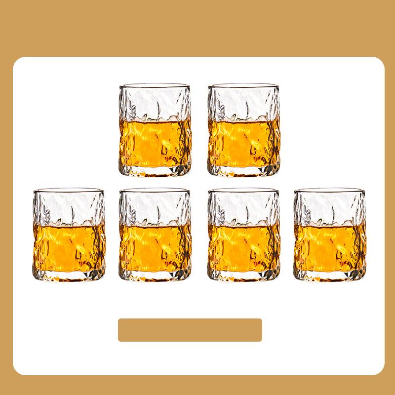 Набор стеклянных чашек, полка для сушки чашек, прозрачный ледниковый стакан для воды, держатель для чашек, украшенный рождественским оленем