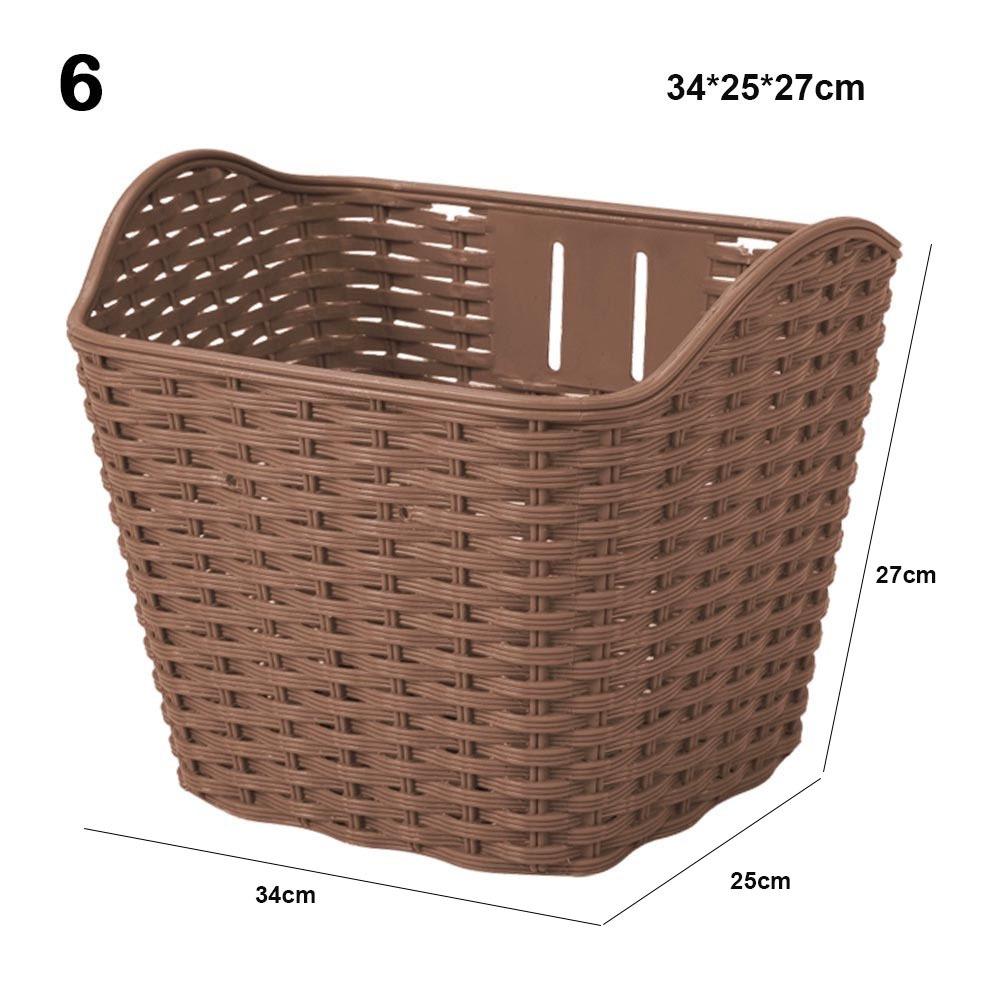 Plastic Bicycle Storage Bag Hollow Scooter Handlebar Basket Rear Cycling Accessories