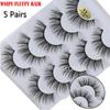 Fluffy Multilayers  Wispy Flared False Eyelashes 3D Faux Mink Hair Criss-cross Eye Lash Extension