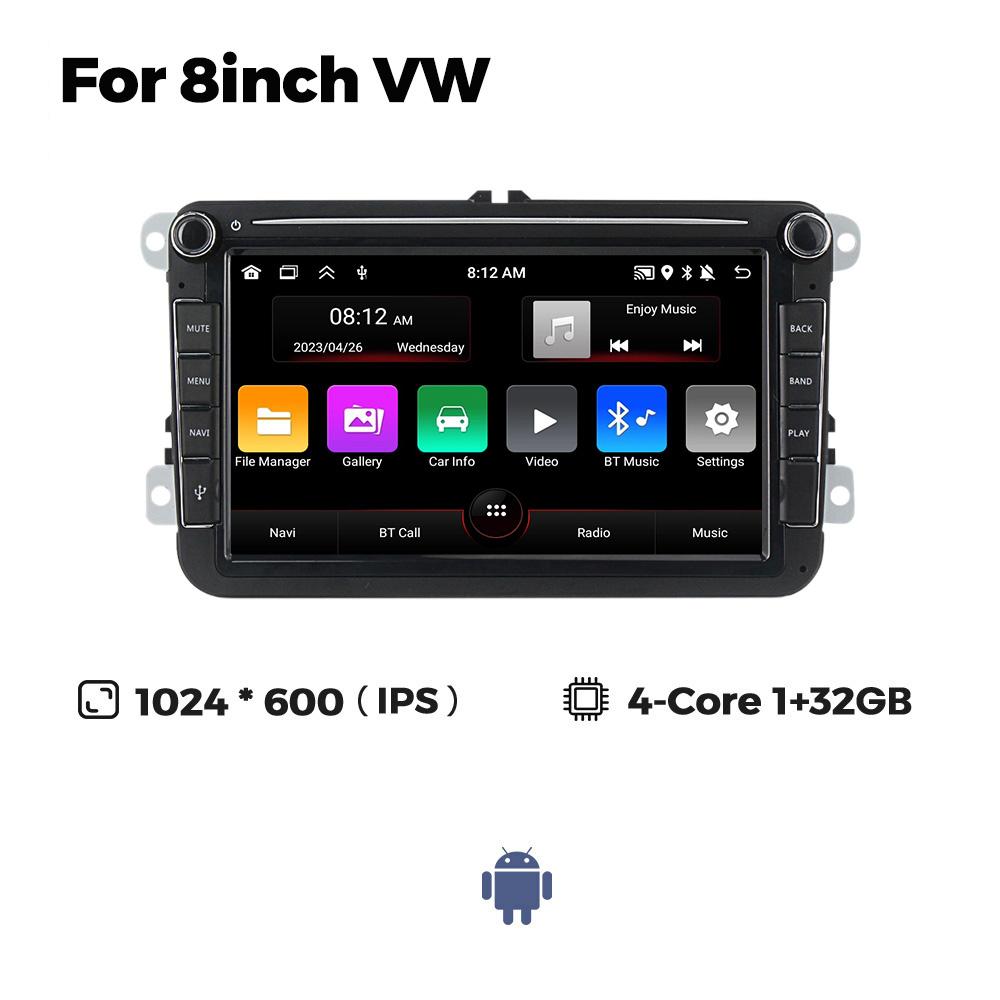 Android Carplay Автомобильный Радио Видео Плеер Для VW Volkswagen Skoda Octavia golf 5 6 touran passat B6 polo Jetta 2Din Стерео Ресивер