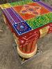 Hand Painted Wooden Chowki Pedestal Table | Indian Folk Art Statue Stand