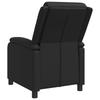 Recliner Chair Black Faux Leather