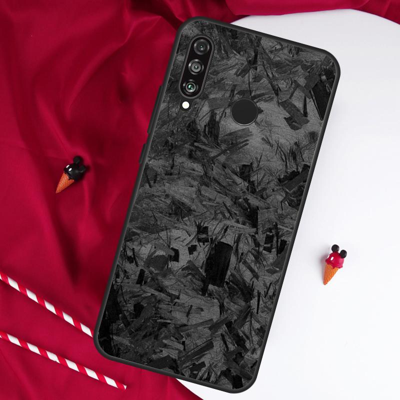 Чехол с узором из кованого карбона для Huawei Nova 12s 11i 12i 7i 8i Y73 Y70 Y90 Y60 Y72 Y61 Y91 9 10 SE P30 Pro P40 Lite