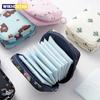Women Sanitary Napkin Tampon Storage Bag Portable Waterproof Organizer Pouch Cartoon Pattern Sanitary Napkin Bag