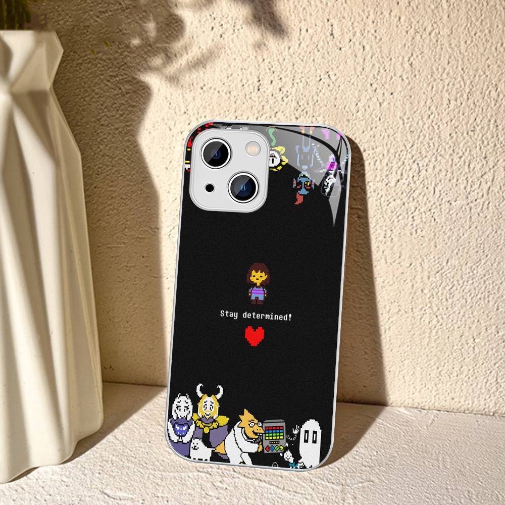 Закаленное стекло для iPhone 14 13 12 Mini 11 Pro XS Max X XR 14 Plus с принтом U-Undertale