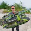 2204 New 1:12 33/44CM Super RC Tank Launch Cross-Country Tracked Remote Control Vehicle Charger Battle Hobby Boy for Toys Kids Children Gift