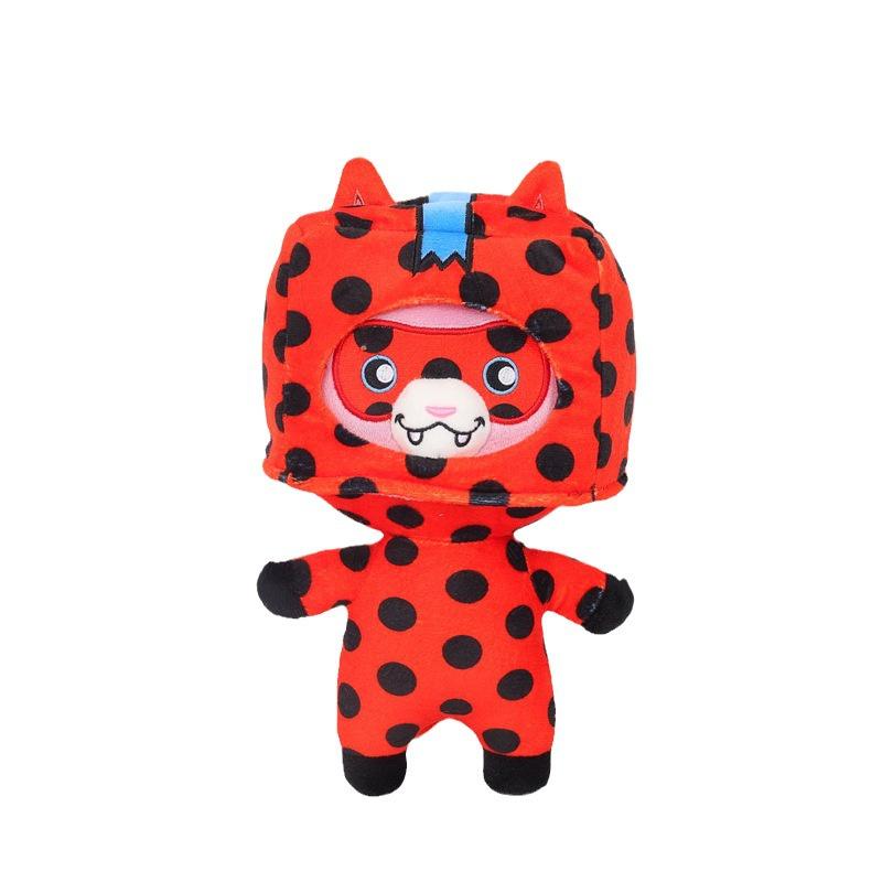 Adorable Fox Stuffed Animal Toy In Ladybug Box 20cm