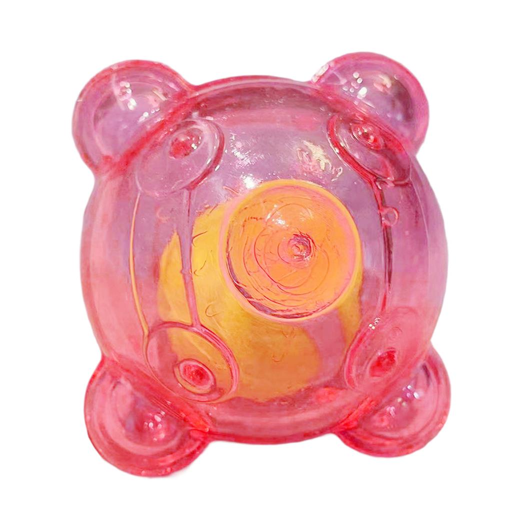 Интерактивный жевательный мяч для собак со скрипучим звуком и высоким отскоком для активного питомца, жевание, прорезывание зубов, игрушка для упражнений