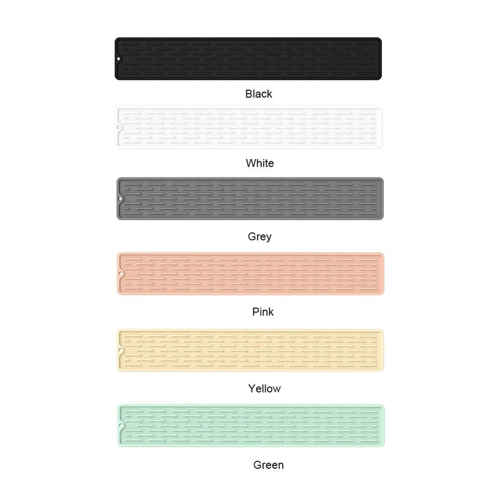 Pads Faucet Wraparound Silicone Faucet Mat Splash Catcher Faucet Absorbent Mat Silicone Drain Pad