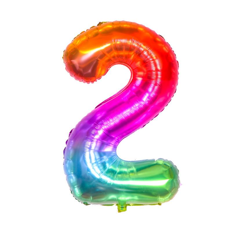 40inch Number Aluminum Foil Balloons 0 1 2 3 4 5 6 7 8 9 Years Old Balloons Child Adult Birthday Wedding Decor Party Supplies