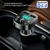 Bluetooth FM-передатчик для автомобиля, Hands-Free, Радиоприемник, Mp3-плеер, Стереоадаптер, Двойной USB-порт, Зарядное устройство со светодиодным дисплеем