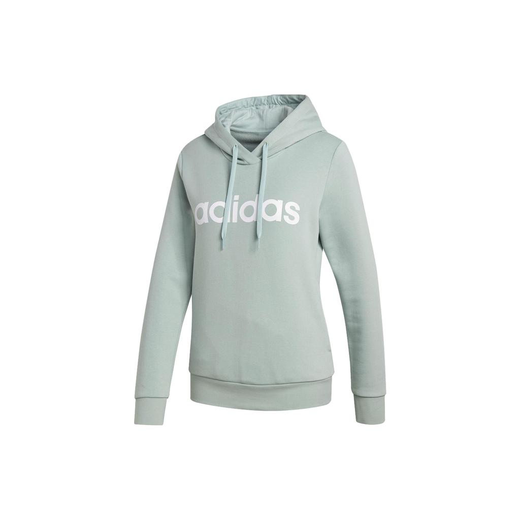 Adidas American Vintage Solid Color Logo Print Hoodie Women Hoodies Green GP8735