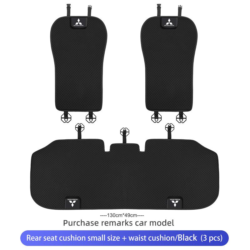Car Logo Seat Cover Ice Silk Protector Mat Pad Comfortable Auto Accessories For Mitsubishi Lancer ASX Pajero Mirage Attrage RP4
