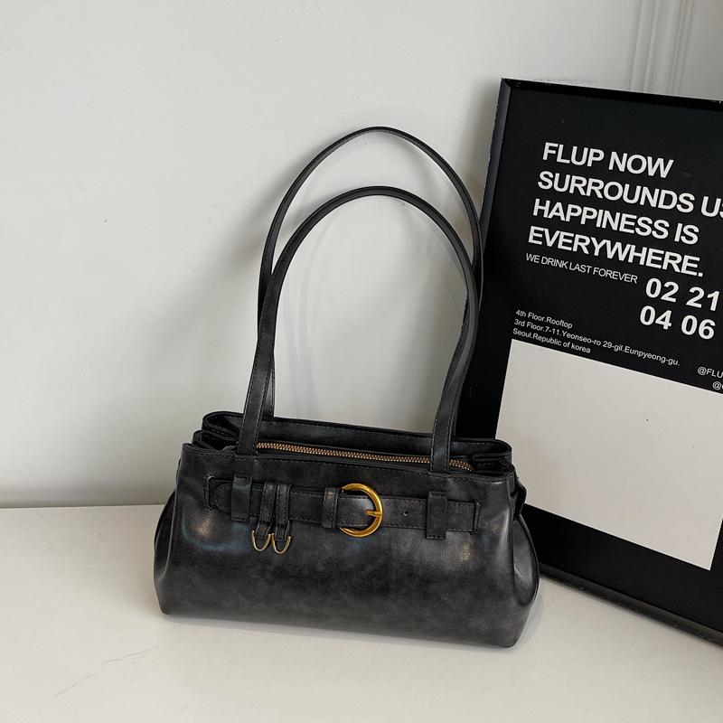 Ретро сумка женская большой вместимости 2025 новая осень и зима досуг нишевый дизайн одно плечо сумка-подмышка сумка-подушка для поездок