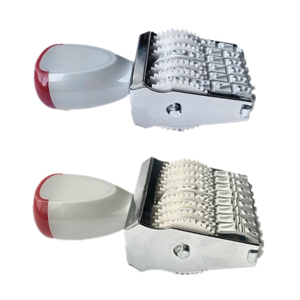 Резиновый датер 6 цифр 8 цифр Резиновый штамп Линейный датер Офисный штамп Вращающийся штамп для скрапбукинга Упаковка Рукоделие