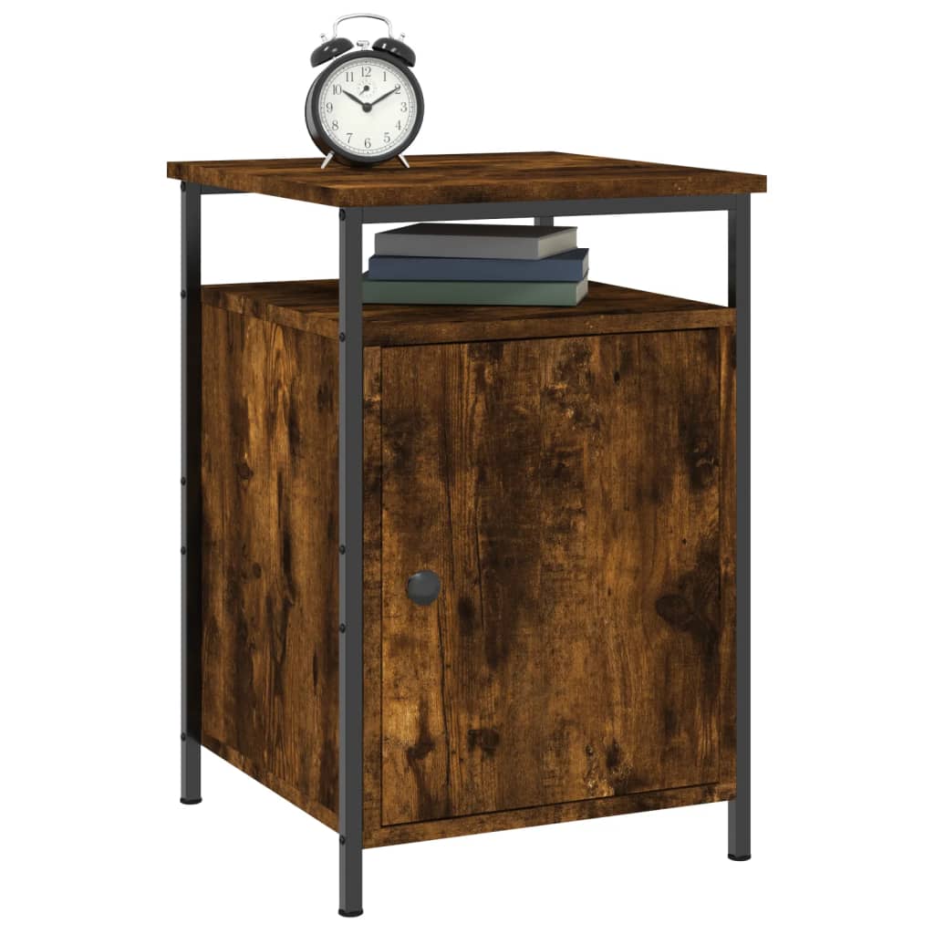 Nightstand Smoked Oak 40 x 42 x 60 cm Particleboard