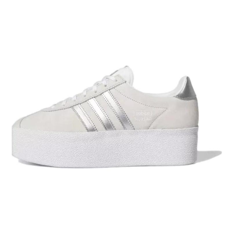 adidas Газель Up Серый Серебристый (Женский) Женские кроссовки Обувь-Белый Серый-One Core-Черный IH1291