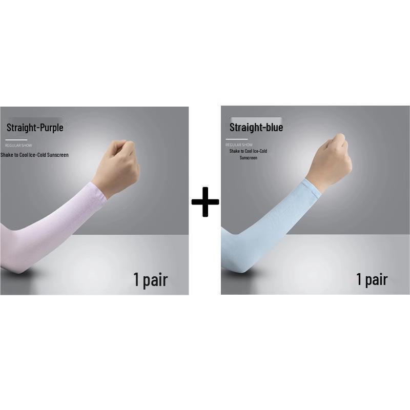 Ледяные рукава с защитой от УФ-лучей для мужчин и женщин - Тонкий стиль, велосипедные перчатки и налокотники
