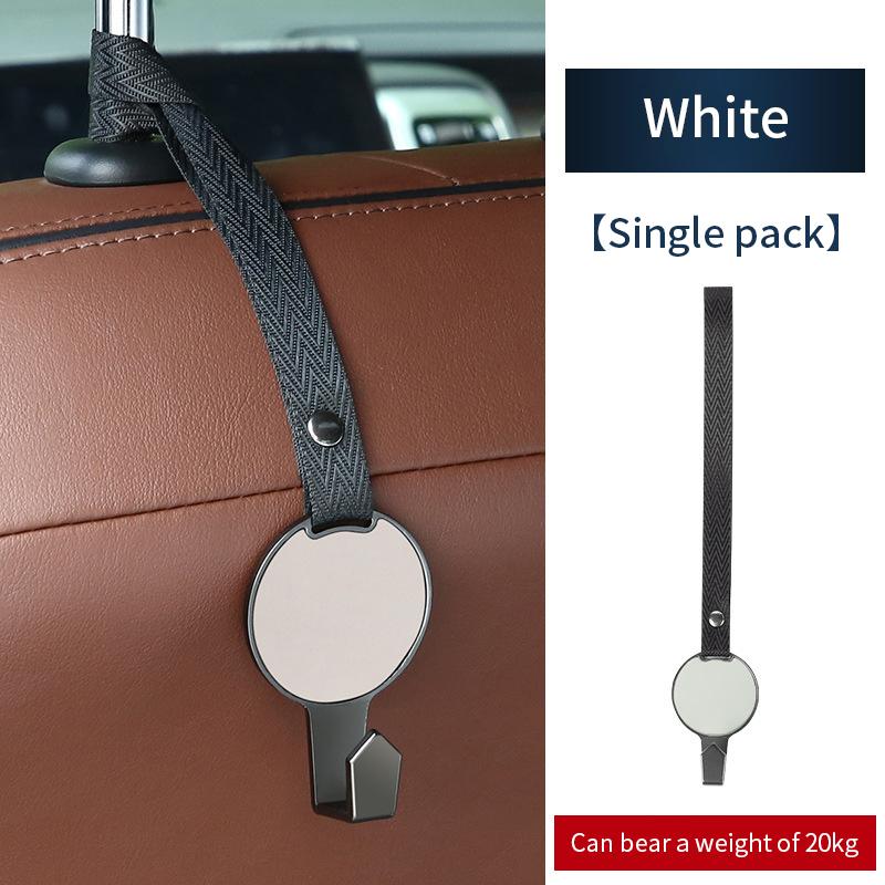 1 шт. Универсальный крючок для спинки сиденья автомобиля, портативный металлический кожаный автомобильный зажим для крепления, держатель для вешалки для продуктовых сумок, крючок для вешалки на подголовник автомобиля