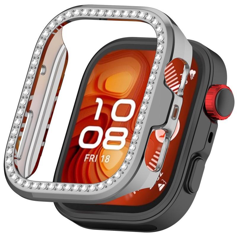 Блестящий полый чехол для Huawei Watch Fit 4 Pro Fit 4 Рамка для часов Алмазный Хрустальный Бампер Чехол для Huawei Watch Fit4 Аксессуар