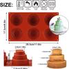 6 Holes Round Silicone Mold Cake Pastry Baking Molds Jelly Pudding Soap Form Ice Cake Decoration Tool Disc Bread Biscuit Mould