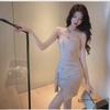 2024 Summer French Sexy Irregular Sling Dress