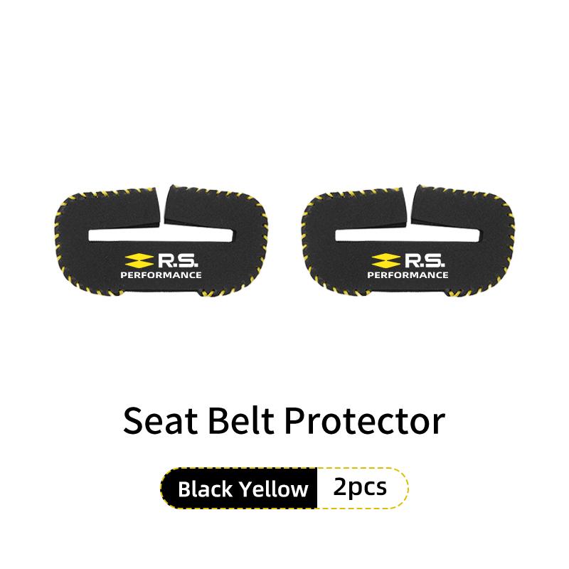 IRHQ6 Car Seat Belt Buckle Clip Suede Wear Resistant Protector Cover For Renault Clio Arkana Captur Twingo Talisman RS Logan Duster