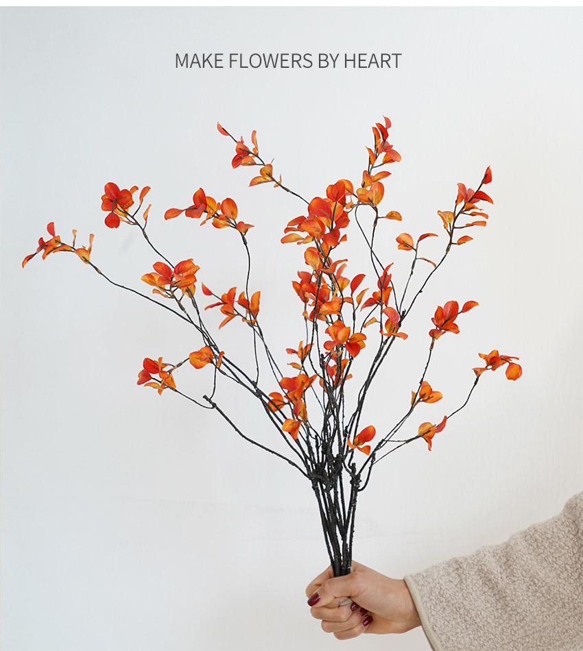Maple Leaf Dried Flower Bouquet: Autumn Leaves & Tree Trunk Arrangement for Wabi-Sabi Style Home Décor