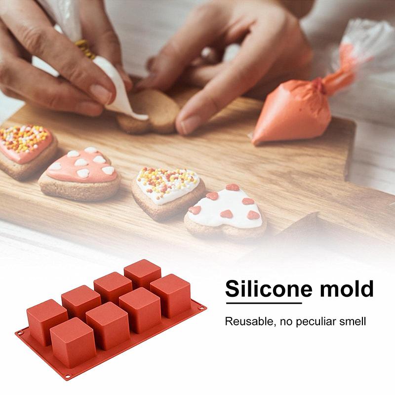 8 Grids Silicone Mold Sausage Hot Dog Ham Sausage Mold Cake Baking Biscuit Mafen Cup Cake Mold Kitchen Baking Tools