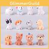 Exquisite Mini Resin Dog Dolls 12 Style Ornaments Enhancing Your Gardens Aesthetic Appeal