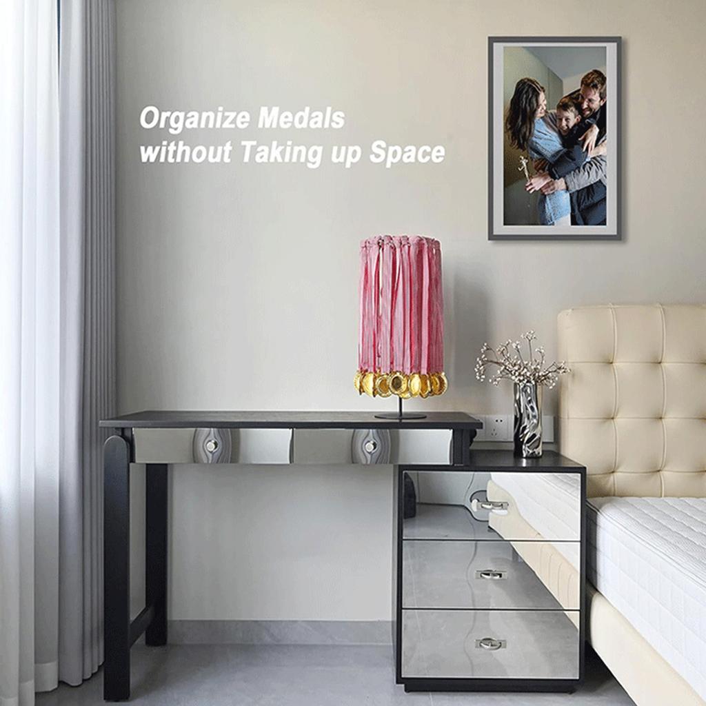 Rotating Medal Hanger Display Stand Metal Holder Rotating Medal Holder Medal Organizers Suitable for Home or Office