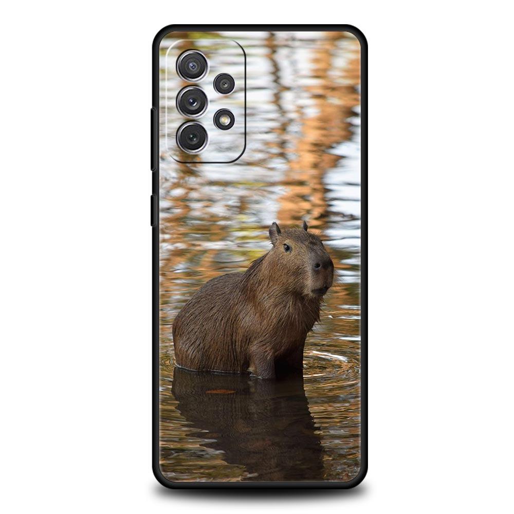 Cute Capybara Phone Case for Samsung Galaxy A51 A71 A21S A12 A11 A31 A41 A52 A32 A23 A33 A53 A73 A03S A13 5G A72 A54 A34 Cover