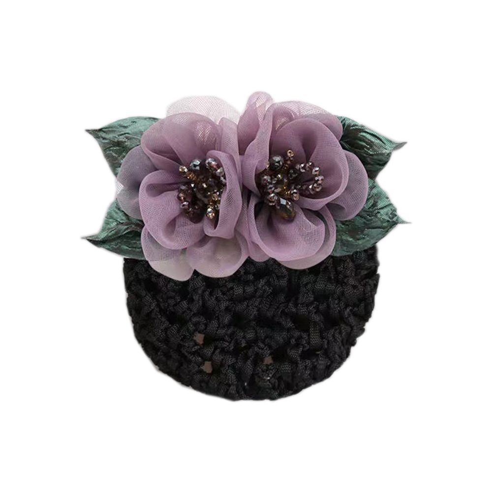 Бортпроводник Медсестры Аксессуары для волос Женская заколка Корейский стиль Головной убор Цветок Сетка для пучка Снуд