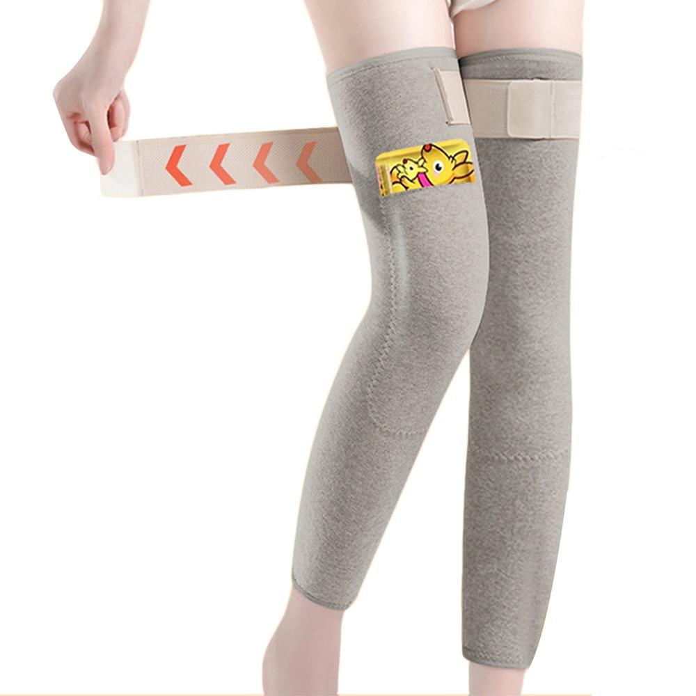 Thickened Warm Knee Sleeve Velvet Knee Support Extended Leg Sleeves Unisex